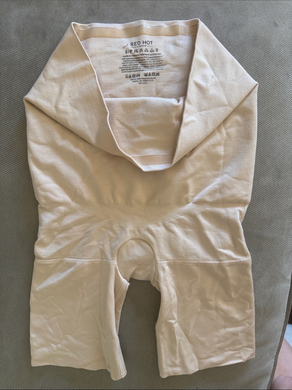 SPANX Nude High-Waist Shaping Shorts